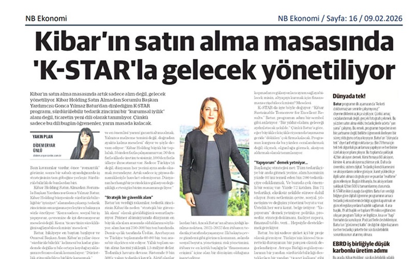 Gonca Batur’un Ekonomim Yazısında K-STAR
